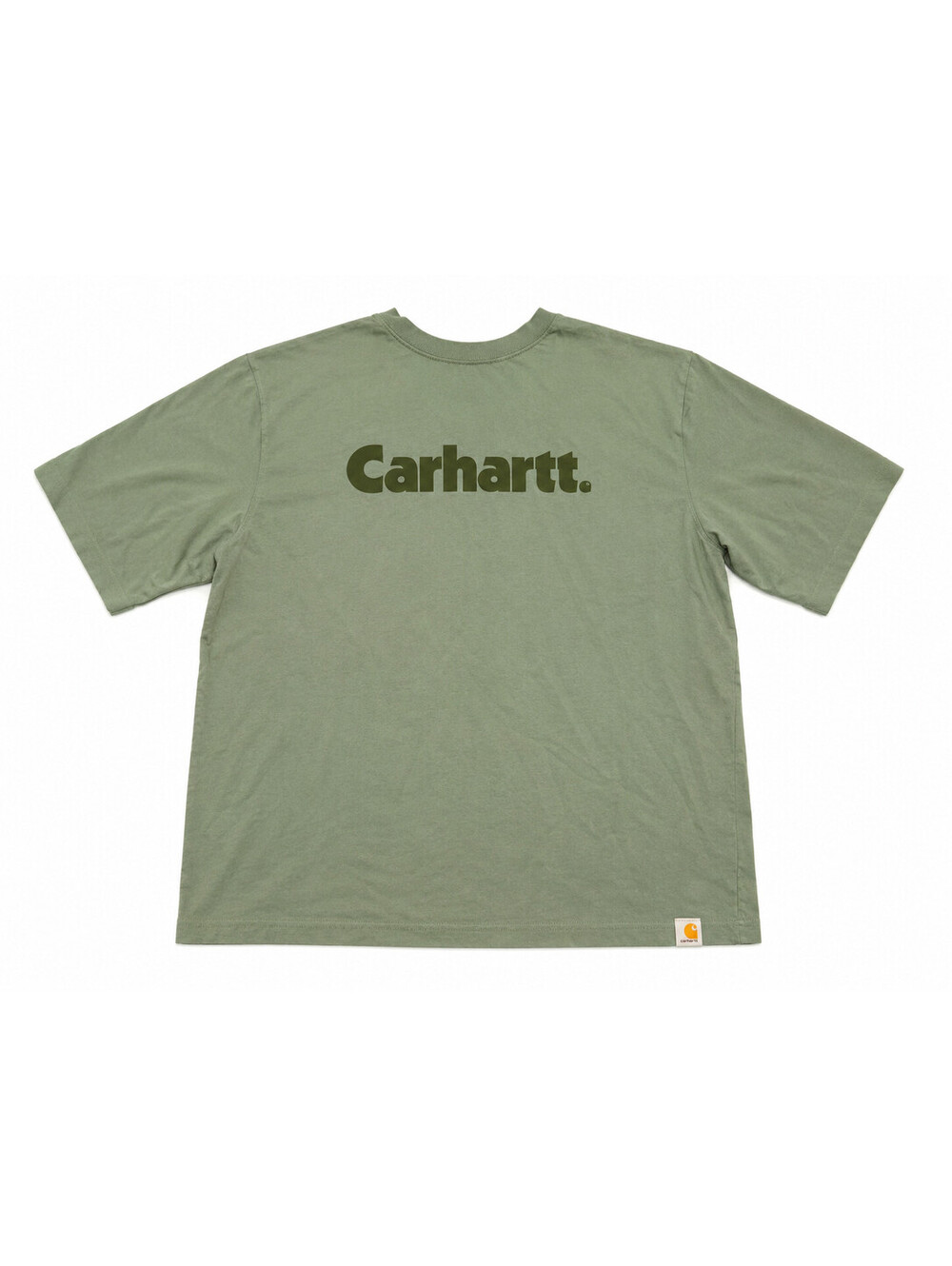 Carhartt T-Shirt Mens XL Green Relaxed Fit Short Sleeve Logo Graphic Tee